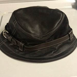 Coach Leather Bucket Hat